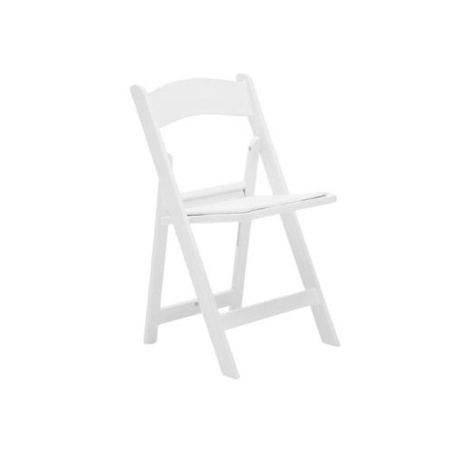 WHITE BELLA FOLDING CHAIR